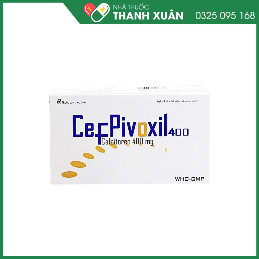 Cefpivoxil 400 điều trị nhiễm khuẩn nhẹ đến trung bình như nhiễm khuẩn đường hô hấp, nhiễm khuẩn da và cấu trúc chưa biến chứng
